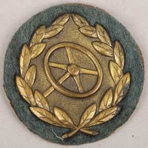 German WWII Heer/Waffen-SS Driver Qualification Badge in Gold
