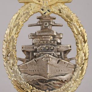 Kriegsmarine High Seas Fleet War Bade, maker marked Schwerin