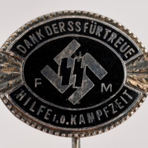 SS Supporting Honor Member Stickpin by "Deschler Und Sohn" Numbered and Made of 935 Silver