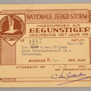 Dutch Jeugd Storm Membership Card