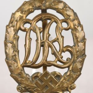 DRL Sport Badge, Bronze Grade Maker Marked Ferd. Wagner