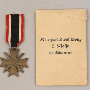 War Merit Cross 2’nd Class With Swords with Issue Envelope