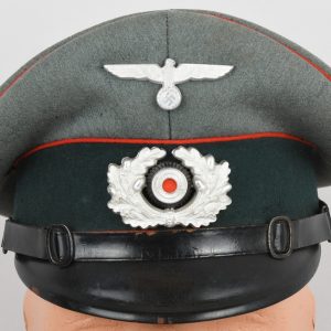 Heer Artillery EM/NCO's Visor Cap, Manufactured by Peküro