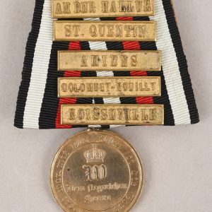 German The War Commemorative Medal of 1870–1871 With Five Battle Clasps