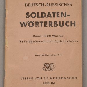 German-Russian Heer Issued Translation Booklet, November 1942