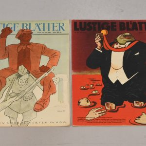 2 x German WWII Humor Magazine “Lustige Blätter” Juli 1944