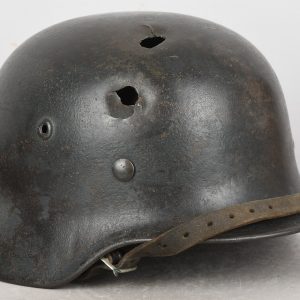 Heer M35 Named, Location and Year Marked Battle Damaged Helmet