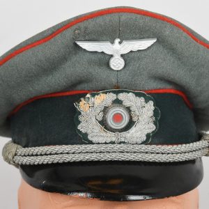 Heer Artiller Officer's Visor Cap Manufactured by Clemens Wagner